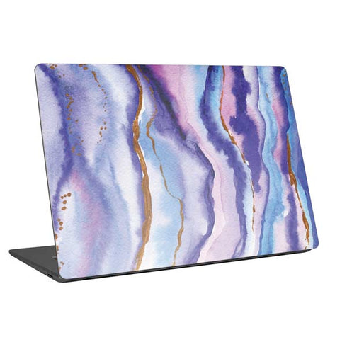 Blue Violet Watercolor Geode Universal Laptop 15in (12.2 x 8.8in) Skin